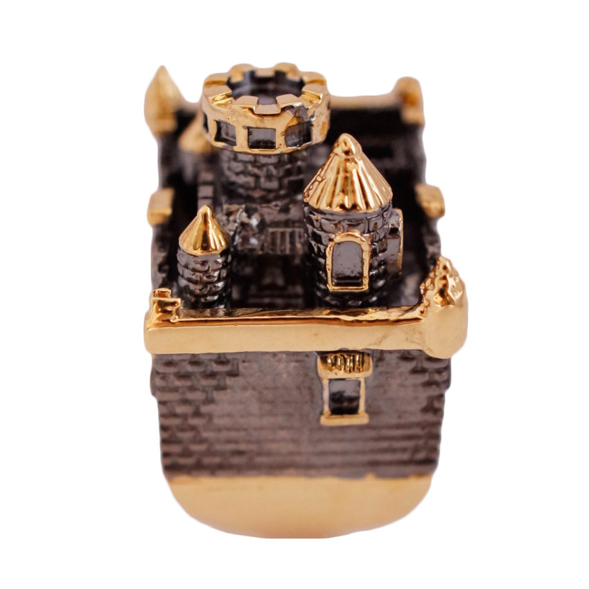 Monvatoo London Jewellery Gold Ruthenium Castle Ring