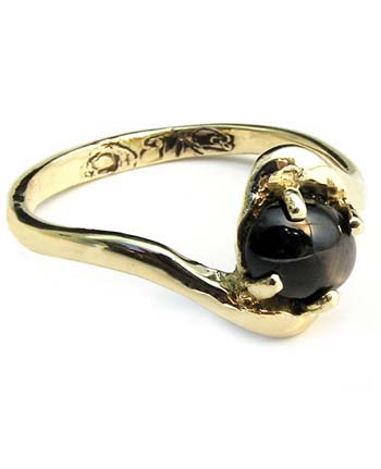 black sapphire ring